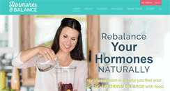 Desktop Screenshot of hormonesbalance.com