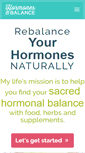 Mobile Screenshot of hormonesbalance.com