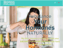 Tablet Screenshot of hormonesbalance.com